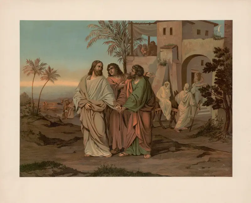 The journey to Emmaus av Ernst Pessler