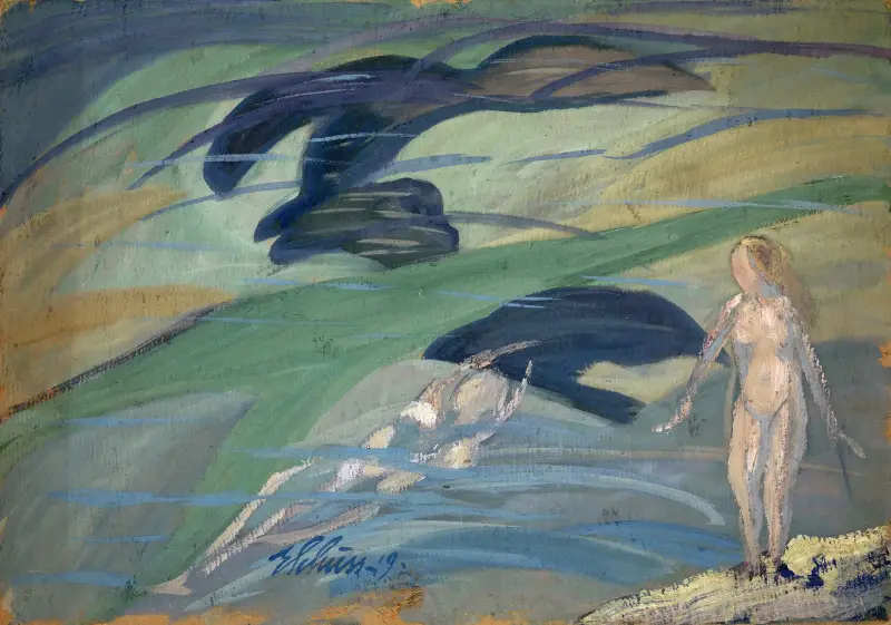 Badende Mädchen von Ernst Schiess