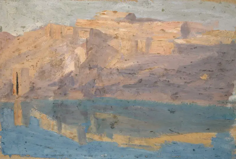 Felsufer des Tajo bei Toledo av Ernst Schiess