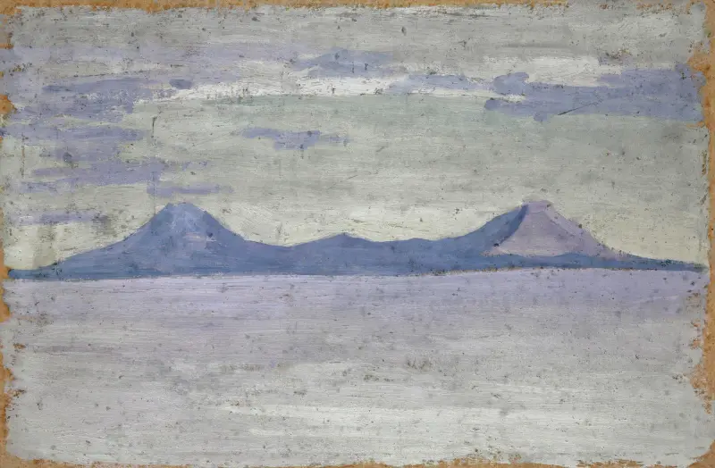 Avlägsna berg i havet av Ernst Schiess