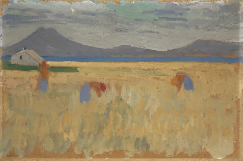 Skörd på Balearerna av Ernst Schiess