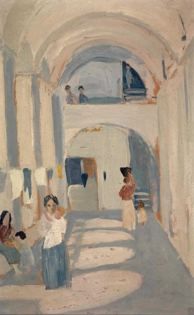 Kasbah, zwischen 1916 – 1918 av Ernst Schiess