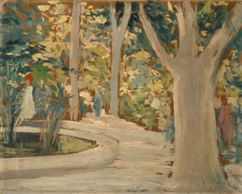 Mohammedaner im Park von Ernst Schiess