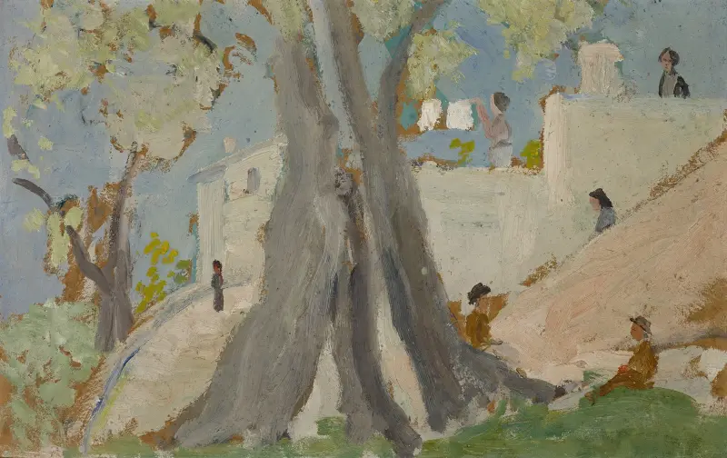 Gammalt olivträd av Ernst Schiess