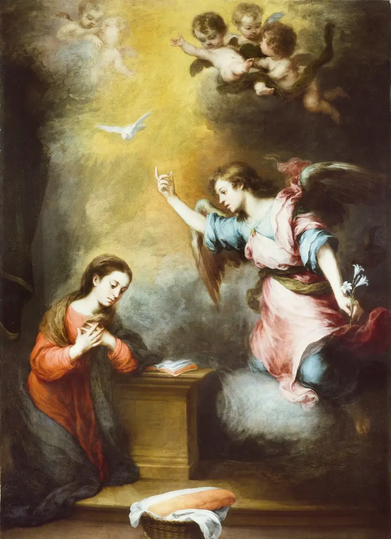 Zvěstování, Bartolomé Estebán Murillo