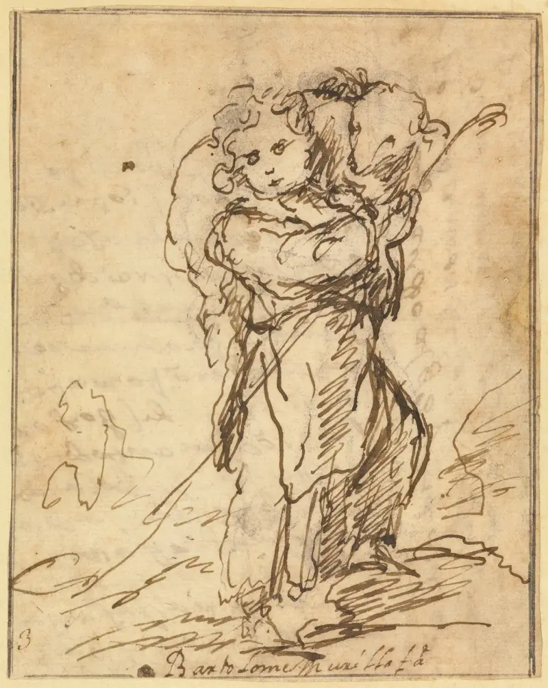 The Christ Child as the Good Shepherd, 1675 – nr 1 av Bartolomé Estebán Murillo