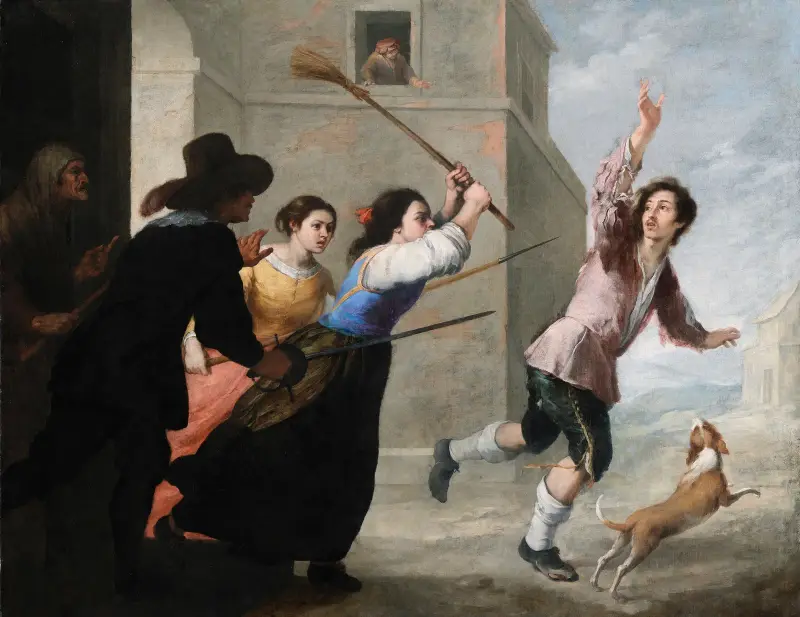 Der verlorene Sohn vertrieben von Bartolomé Estebán Murillo