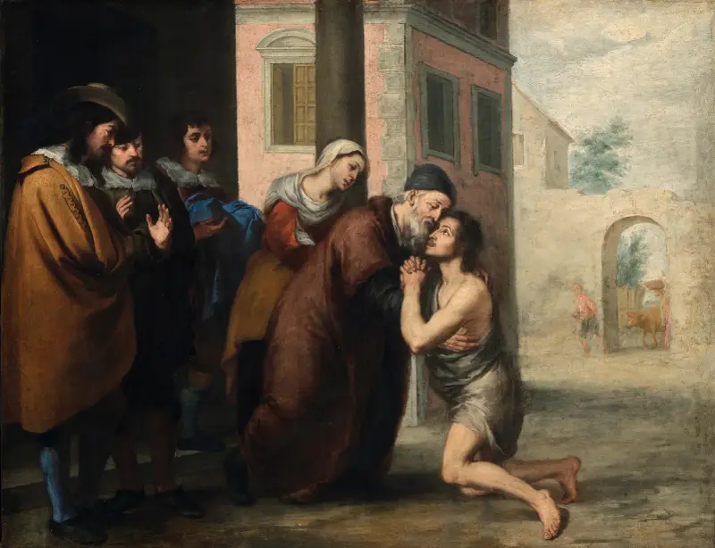 Återkomsten av den förlorade sonen av Bartolomé Estebán Murillo