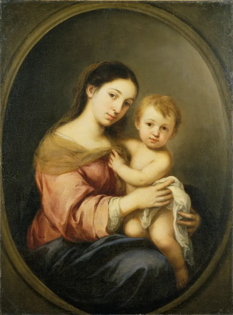 Jungfrau und Kind von Bartolomé Estebán Murillo