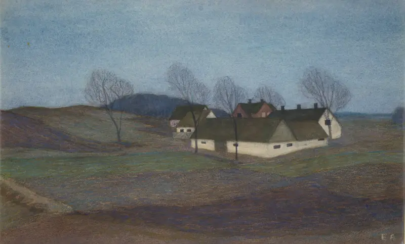 A Farm House in Själland av Ester Almqvist