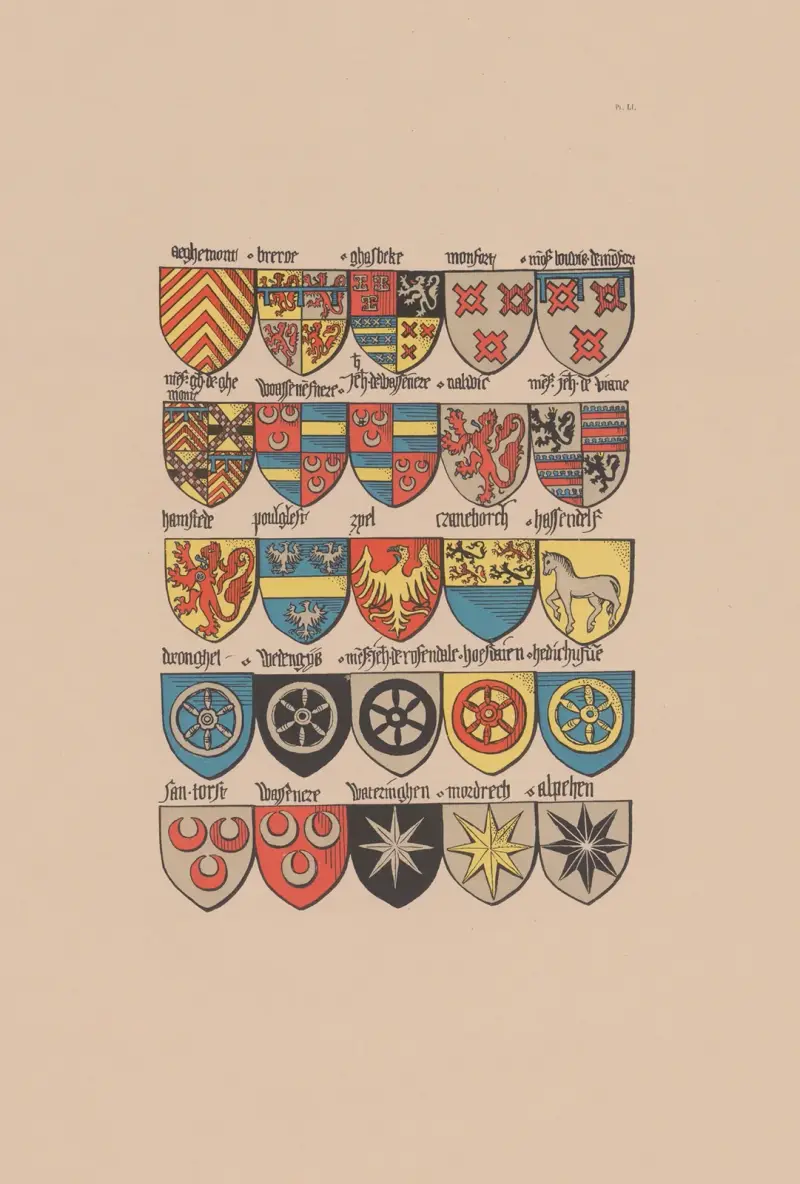 Ancien armorial équestre de la Toison d’or et de l’Europe au 15e siècle Pl.046 av Berger-Levrault et Cie