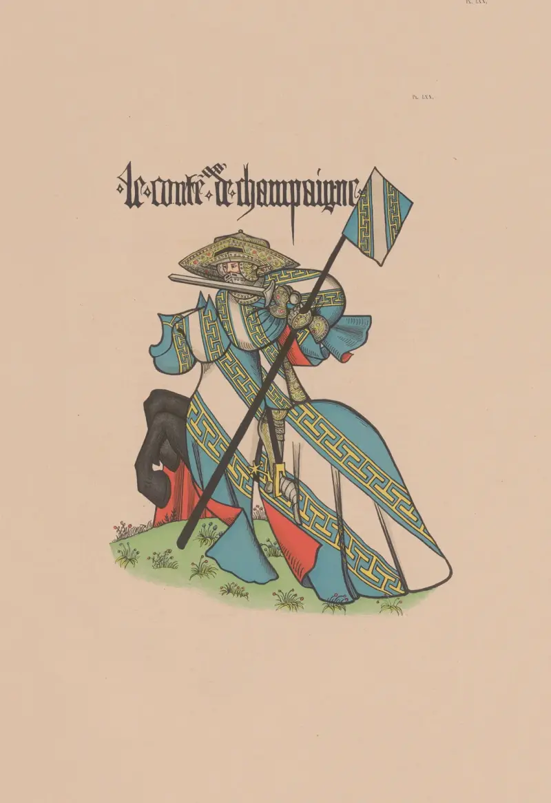 Ancien armorial équestre de la Toison d’or et de l’Europe au 15e siècle Pl.065 av Berger-Levrault et Cie