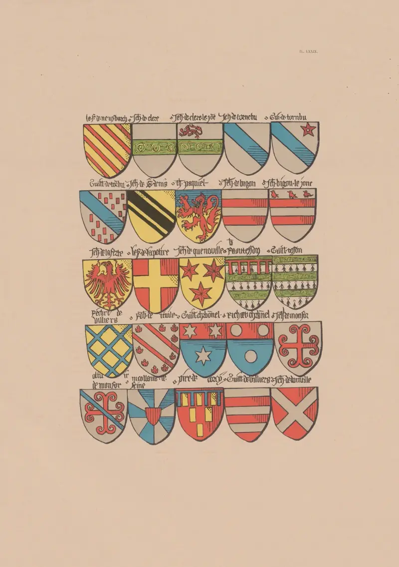 Altes Wappenbuch des Ordens vom Goldenen Vlies und Europas im 15. Jahrhundert Taf. 073 von Berger-Levrault et Cie