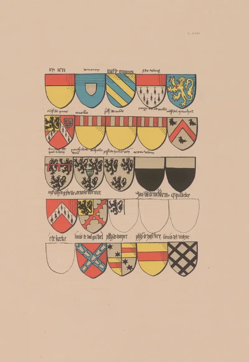 Altes Wappenbuch des Ordens vom Goldenen Vlies und Europas im 15. Jahrhundert Taf. 078 von Berger-Levrault et Cie