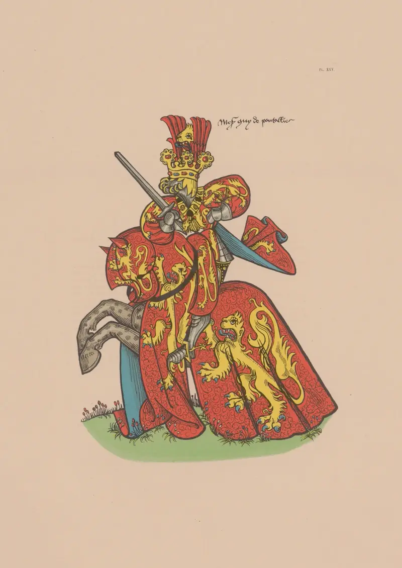 Ancien armorial équestre de la Toison d’or et de l’Europe au 15e siècle Pl.021 av Berger-Levrault et Cie