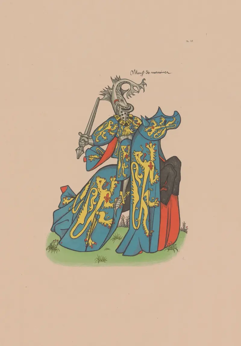 Ancien armorial équestre de la Toison d’or et de l’Europe au 15e siècle Pl.011 av Berger-Levrault et Cie