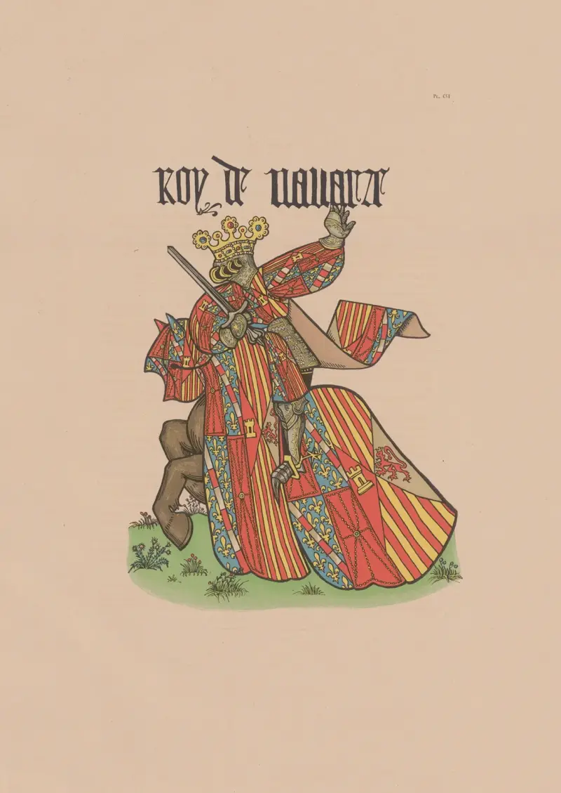 Ancien armorial équestre de la Toison d’or et de l’Europe au 15e siècle Pl.100 av Berger-Levrault et Cie