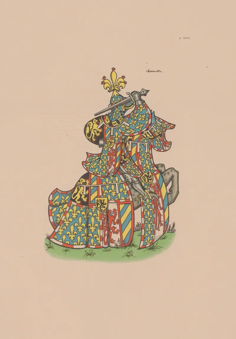 Ancien armorial équestre de la Toison d’or et de l’Europe au 15e siècle Pl.024 av Berger-Levrault et Cie