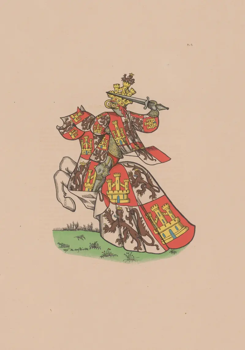 Ancien armorial équestre de la Toison d’or et de l’Europe au 15e siècle Pl.094 av Berger-Levrault et Cie