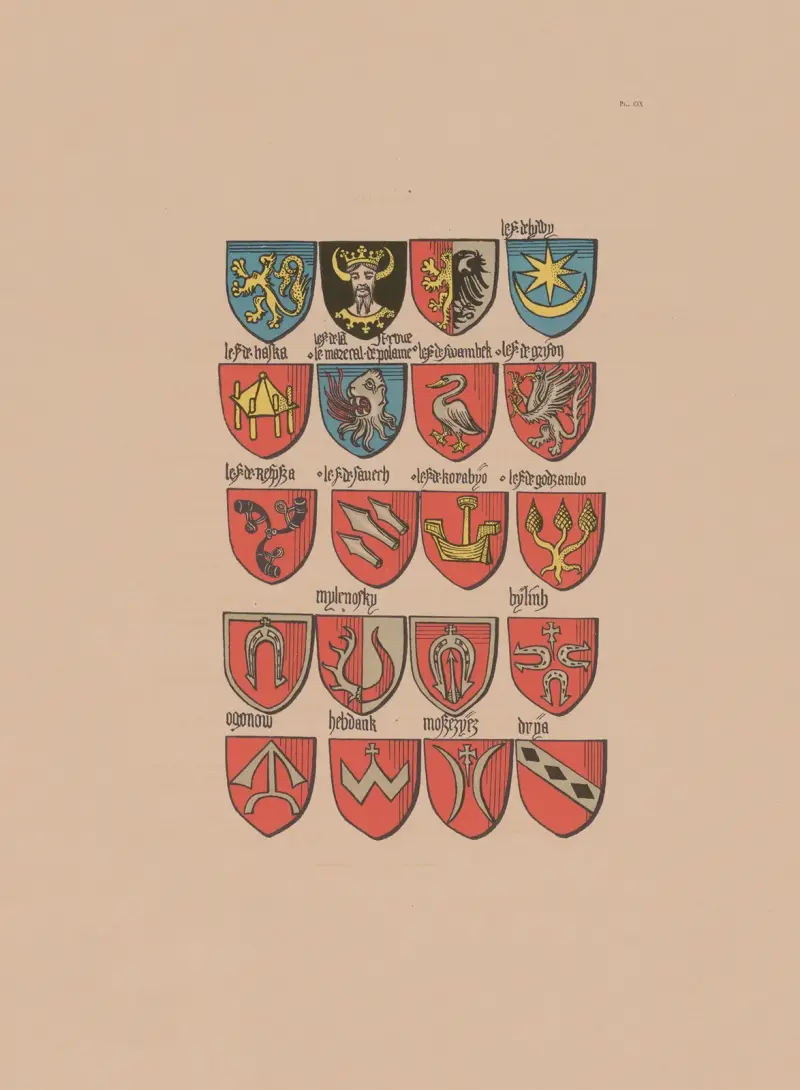 Ancien armorial équestre de la Toison d’or et de l’Europe au 15e siècle Pl.103 av Berger-Levrault et Cie