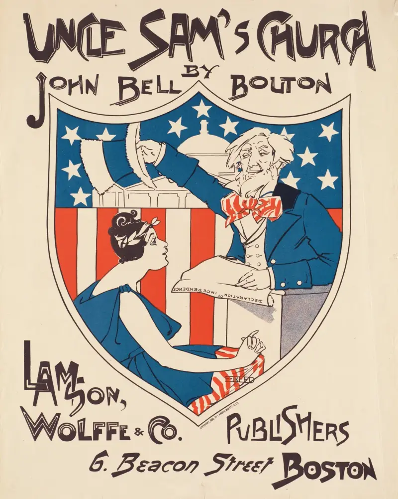 Uncle Sam’s church by John Bell Bouton av Ethel Reed