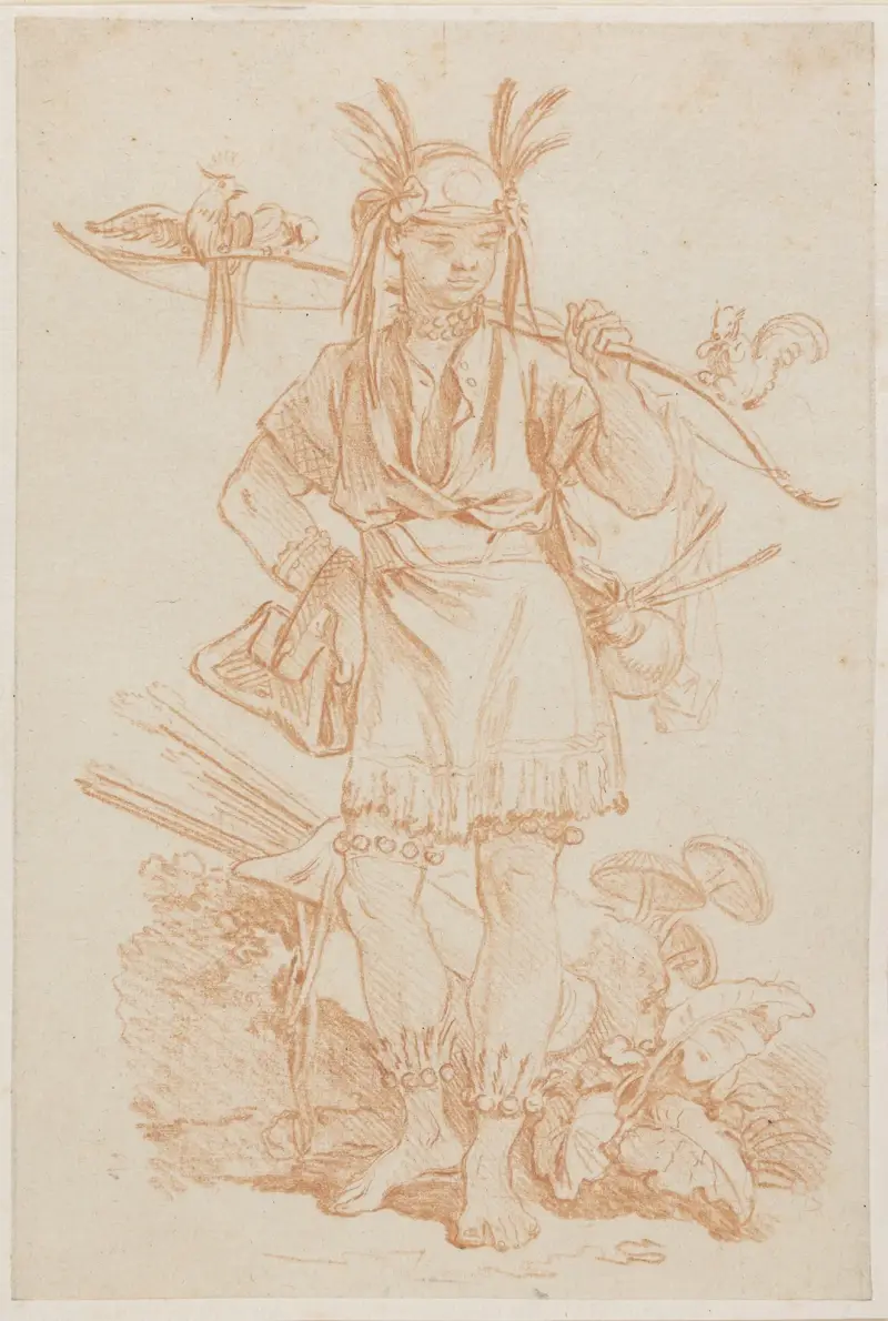 En bueskytte, kineseri av Jean-Etienne Liotard