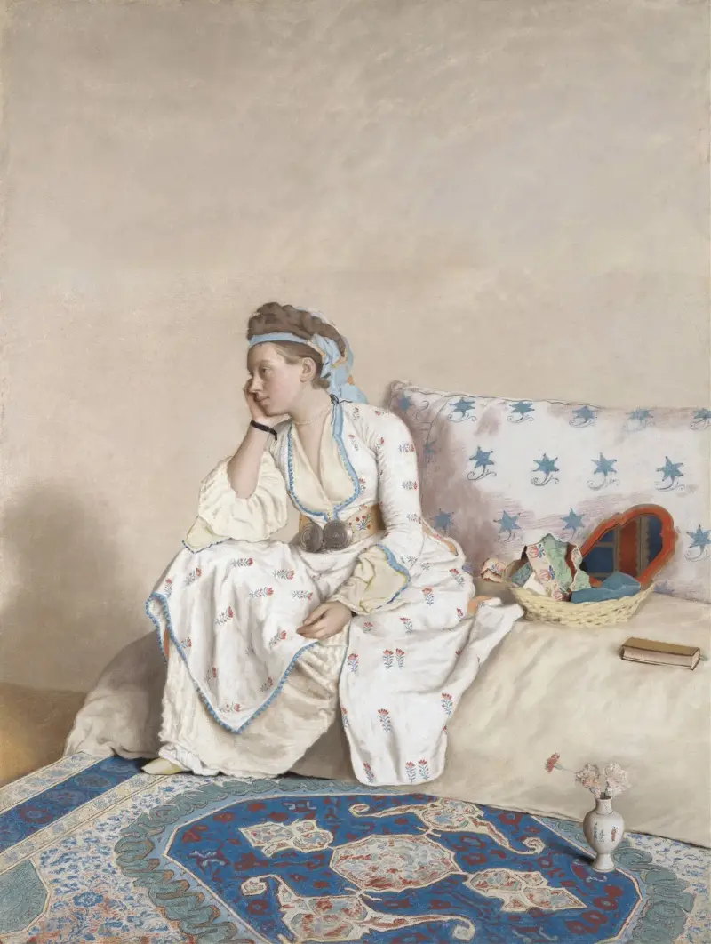 Marie Fargues, the Painter’s Wife av Jean-Etienne Liotard