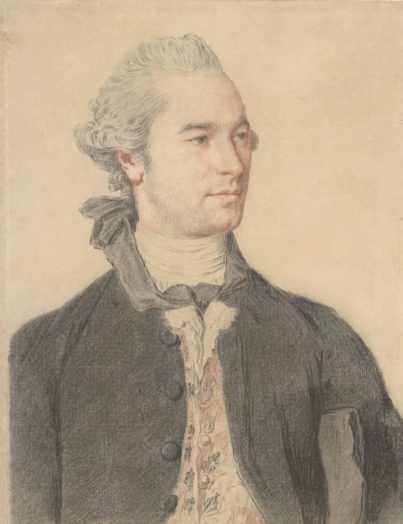 Porträtt av en man av Jean-Etienne Liotard