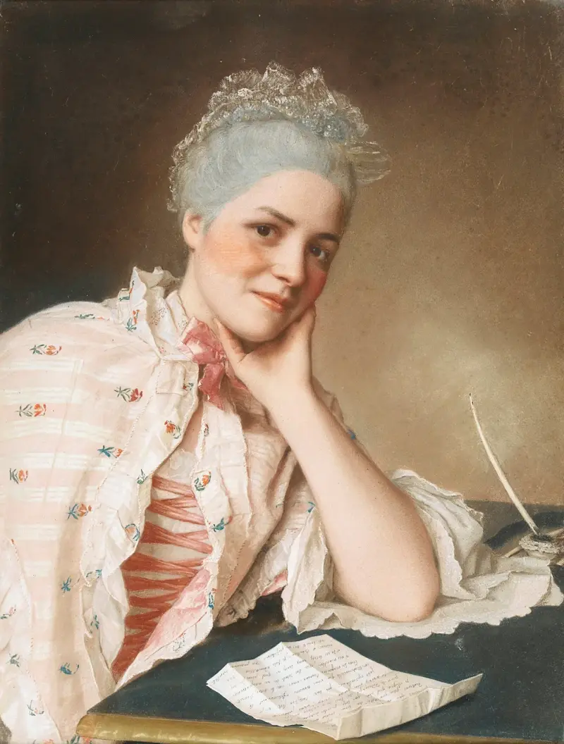 Portrait Of Mrs Jacquet av Jean-Etienne Liotard