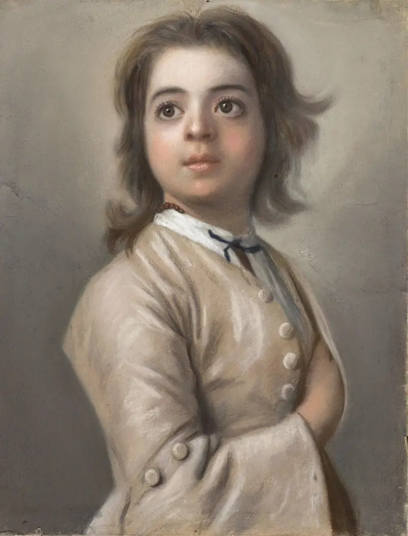 Studie van een jongen ten halven lijve av Jean-Etienne Liotard