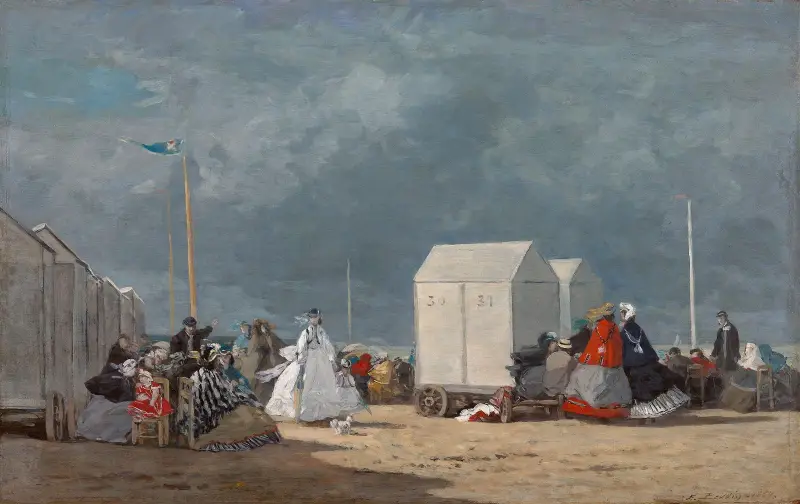 Annalkande oväder av Eugène Boudin
