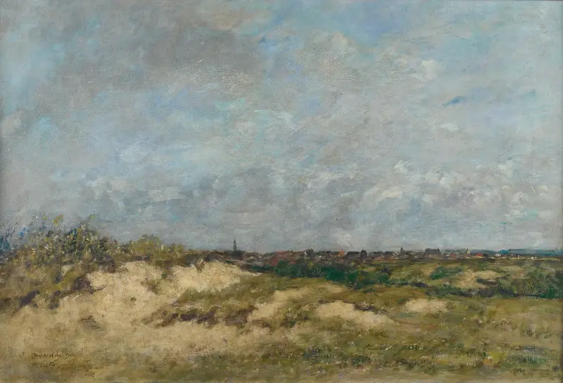 Berck, sanddynerna i hårt väder av Eugène Boudin