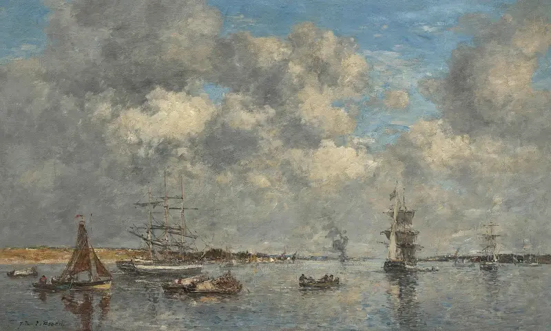 Camaret. Estuariet av Eugène Boudin