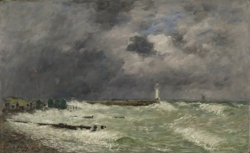 Vindby vid Frascati, Le Havre av Eugène Boudin