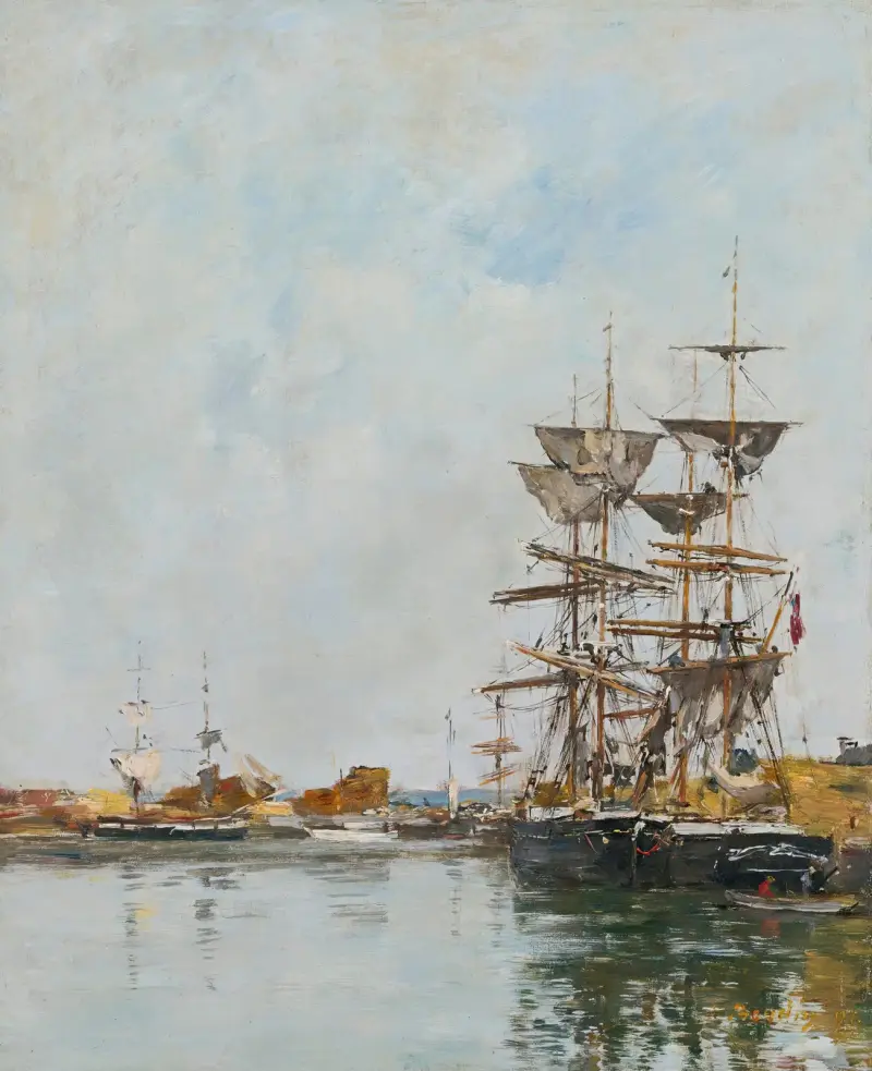 Deauville, Le Basin av Eugène Boudin