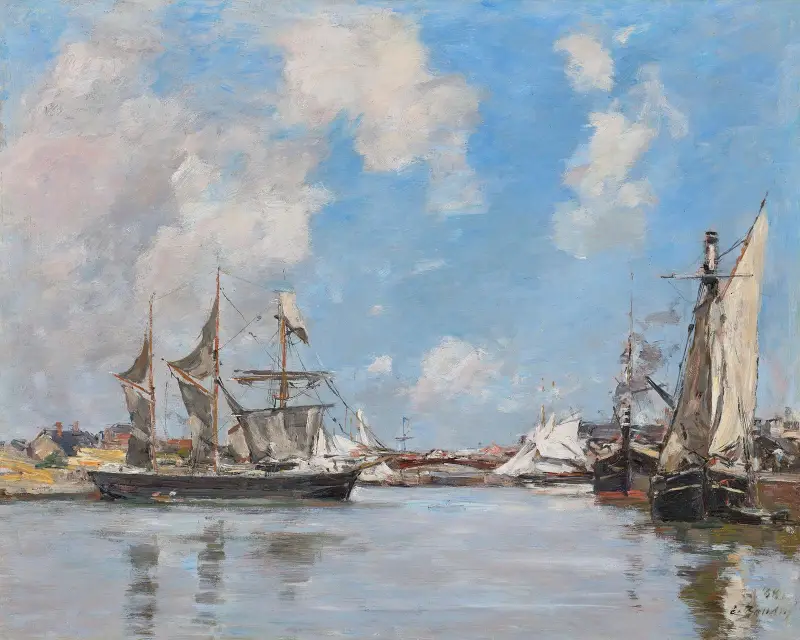 Deauville. Bassängen av Eugène Boudin