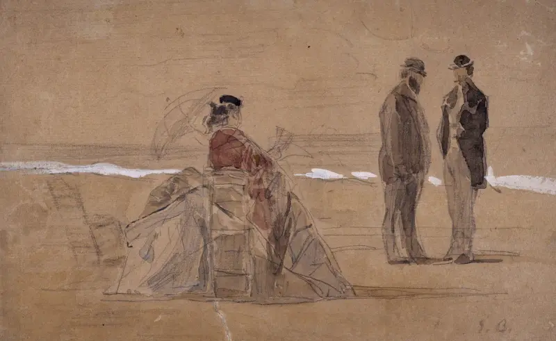Stranden av Eugène Boudin
