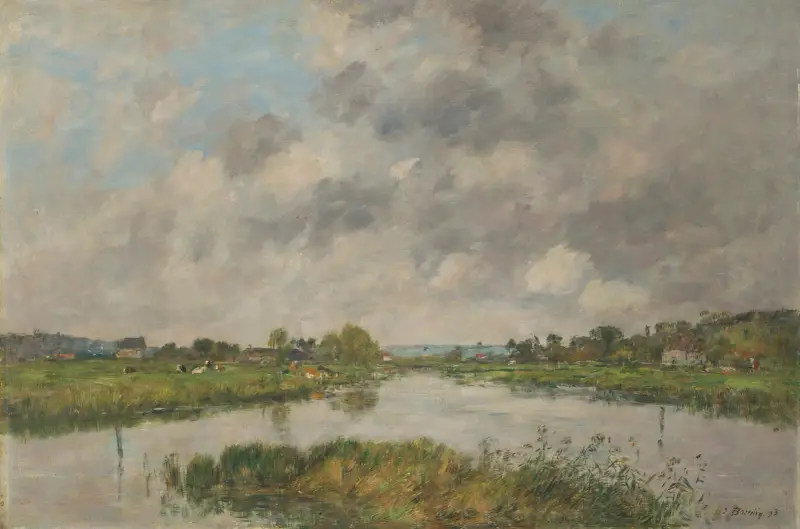Den döda floden vid Deauville av Eugène Boudin