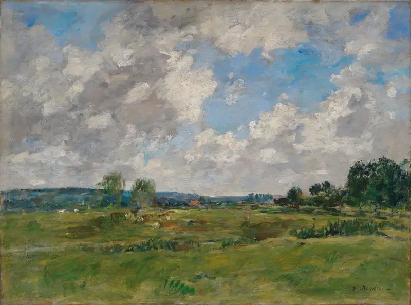 Touquesdalen av Eugène Boudin