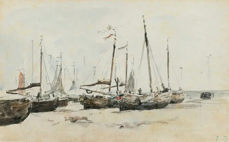 Čluny, Eugène Boudin