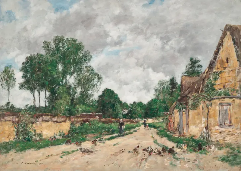 Oisème, byväg av Eugène Boudin