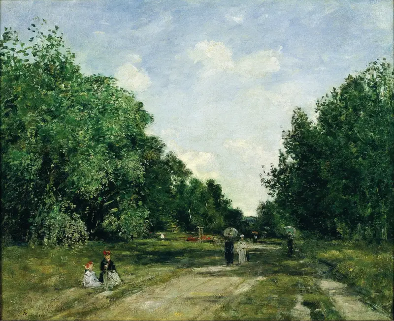 Parc Cordier i Trouville av Eugène Boudin