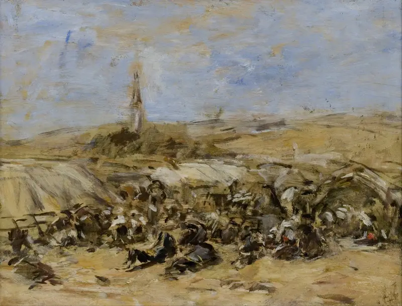 Pardon of Ste-Anne-La-Palud av Eugène Boudin