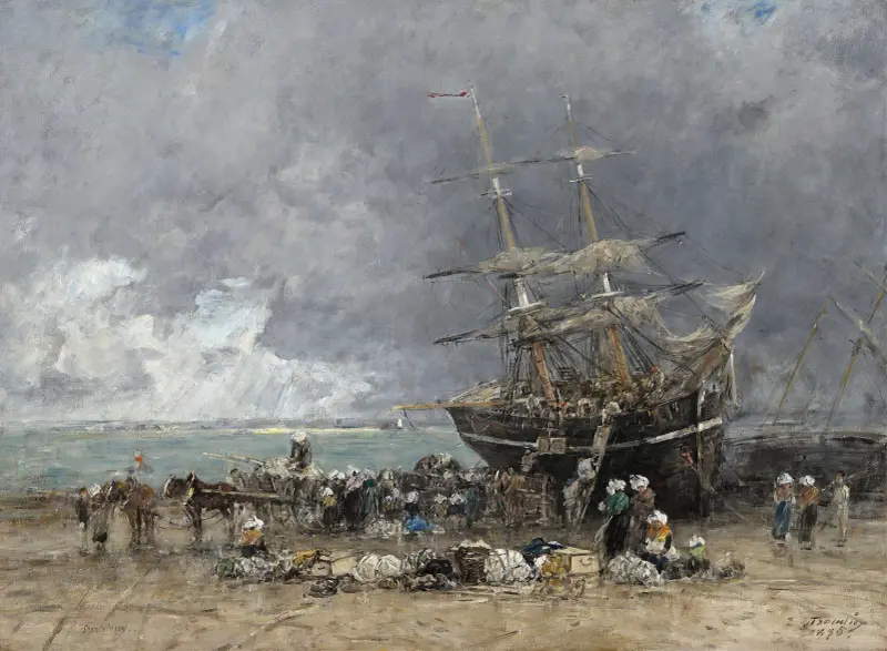 Return of the Terre-Neuvier av Eugène Boudin