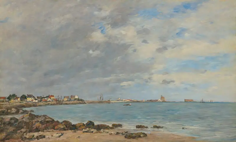 Saint-Vaast-La-Hougue, La Baie av Eugène Boudin