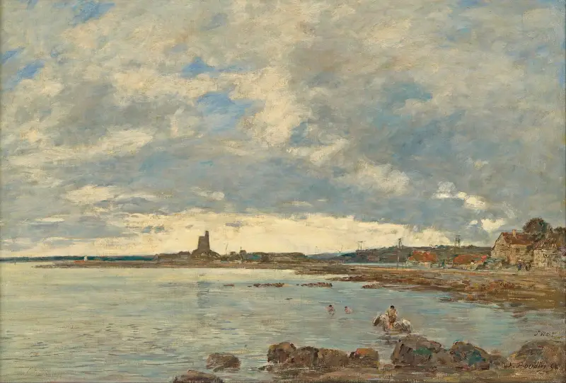 St. Vaast-la-Hougue av Eugène Boudin