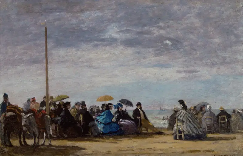 Stranden av Eugène Boudin