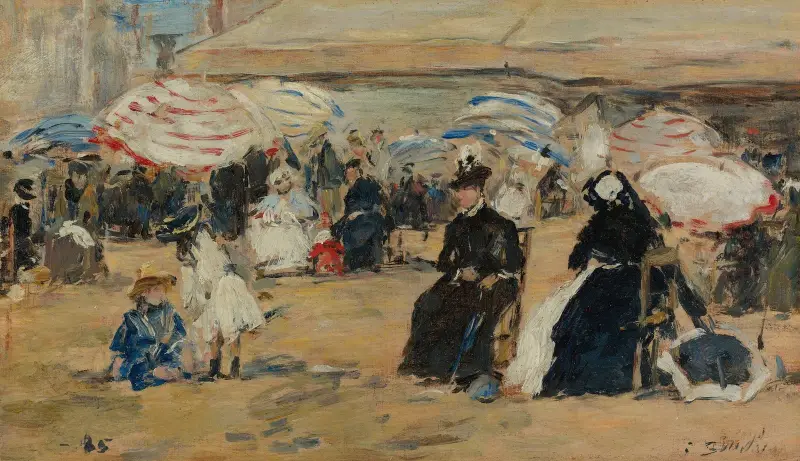 Trouville, La Nourrice av Eugène Boudin