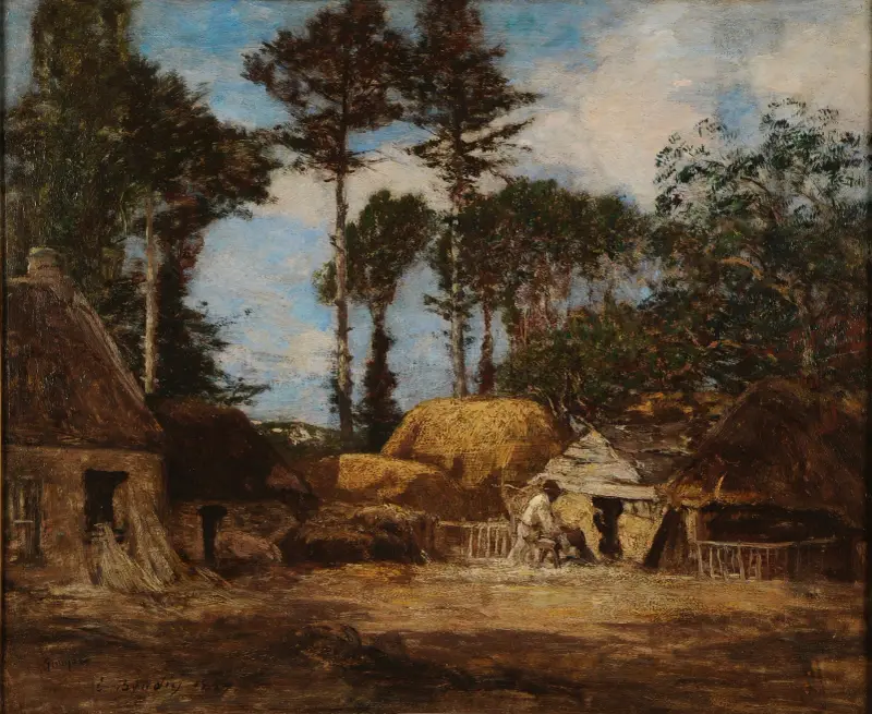 En bretagnisk gård av Eugène Boudin