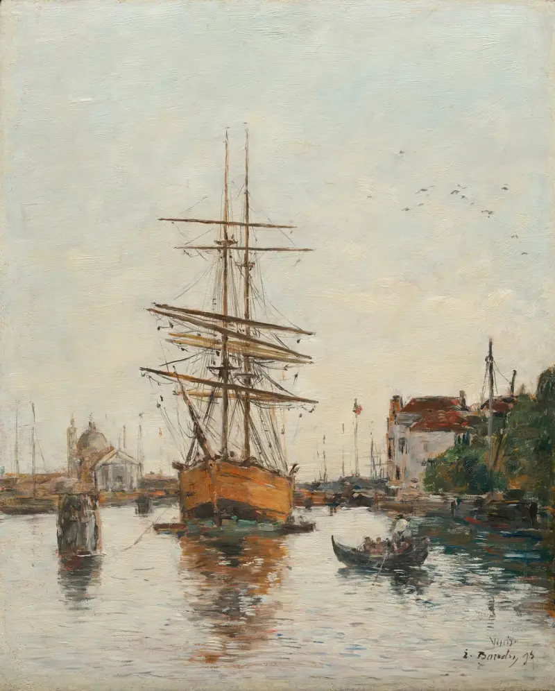 Venedig, Giudeccas kaj av Eugène Boudin